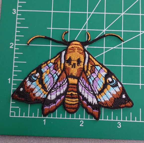 Hot Topic Accessories - 2/$10 Skull Goth Moth Diy Embroidered Patch